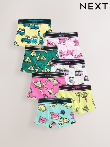 Dino/Vehicle Boxers Trunks 7 Pack (1.5-16yrs) (AA7500) | € 27 - € 30