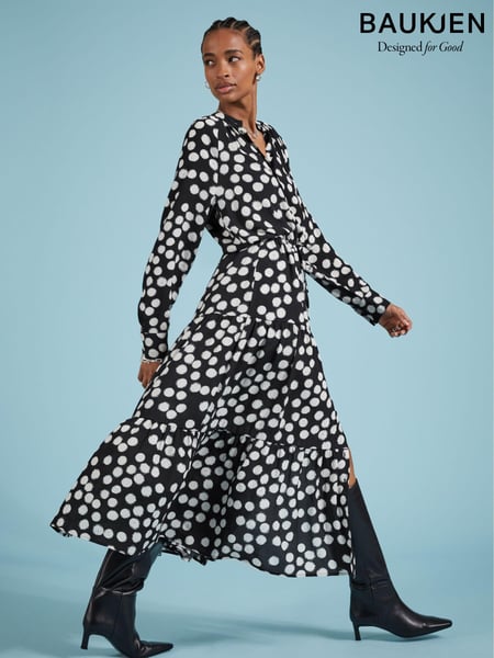 Baukjen Cornelia Maxi Shirt Black Dress (AA7555) | € 155