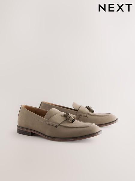 Taupe Tassel Loafers (AA7576) | € 58