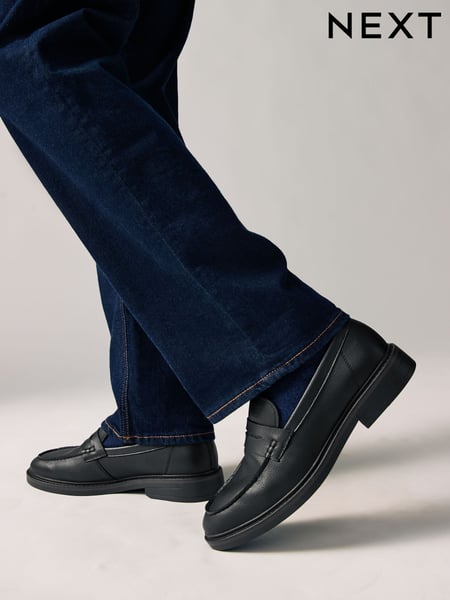 Black Chunky Saddle Loafers (AA7598) | € 60