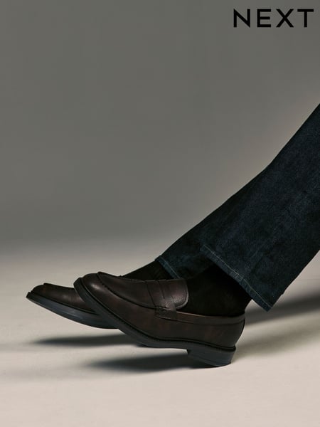 Brown Chunky Saddle Loafers (AA7599) | € 60