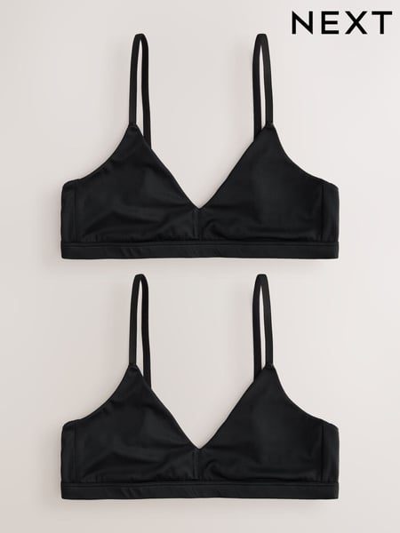 Black Triangle T-Shirt Bras 2 Pack (AA7682) | € 21