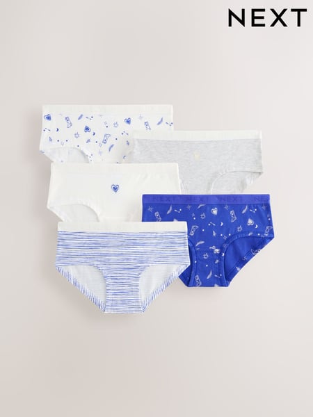 Blue/White hipster briefs 5 pack (2-16yrs) (AA7852) | € 13 - € 18