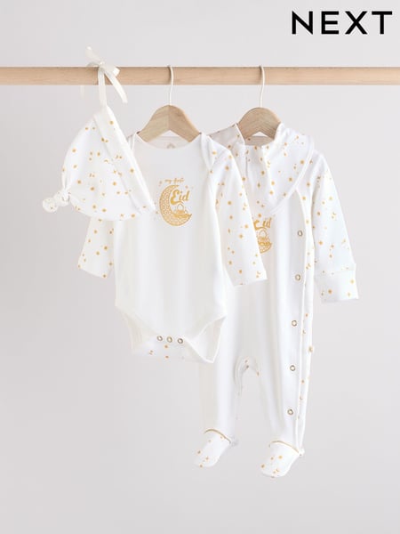 White My First Eid Baby 4 Piece Set (0-12mths) (AA7906) | € 26