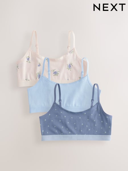 Blue Crop Tops 3 Pack (5-16yrs) (AA8106) | € 13 - € 17