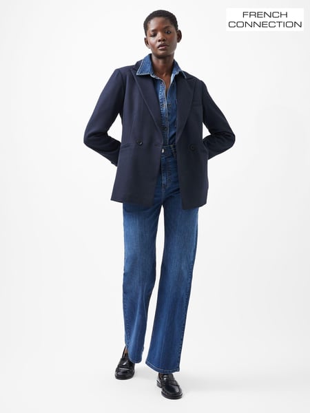 French Connection Blue Florence Twill Blazer (AA8823) | € 166