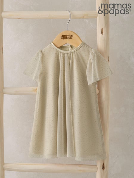 Mamas & Papas Gold Speckle Dress (AA8942) | € 25