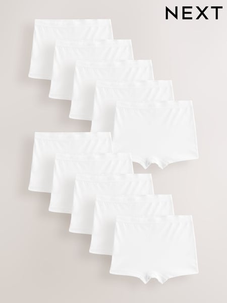 White Short Briefs 10 Pack (2-16yrs) (AA9051) | € 28 - € 45