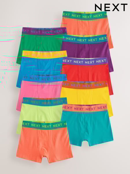 Contrast Brights Trunks 10 Pack (1.5-16yrs) (AA9676) | € 38 - € 45