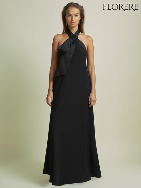 Florere Bow-Detail Halterneck Maxi Dress (AB1716) | € 356