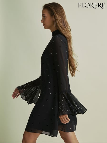 Florere Rib Knit Metallic Thread Midi Dress (AB1723) | € 200