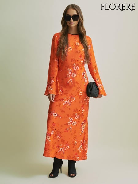 Florere Flute Sleeve Midi Dress (AB2016) | € 356