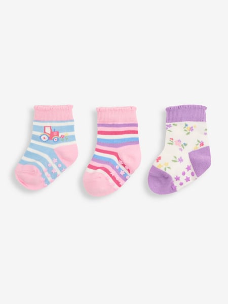 JoJo Maman Bébé Multi Tractor Socks 3 Pack (AB2572) | € 15