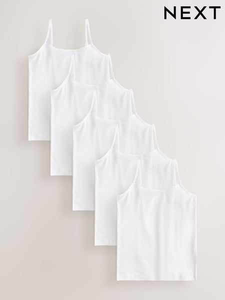White 5 Pack Cami Vest (1.5-16yrs) (AB5047) | € 18 - € 27