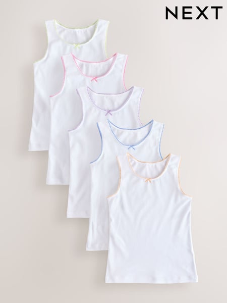 White Vests 5 Pack (1.5-16yrs) (AB5052) | € 14 - € 20
