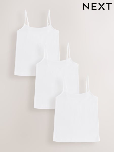 White 3 Pack Cami Vest (1.5-16yrs) (AB5054) | € 13 - € 18