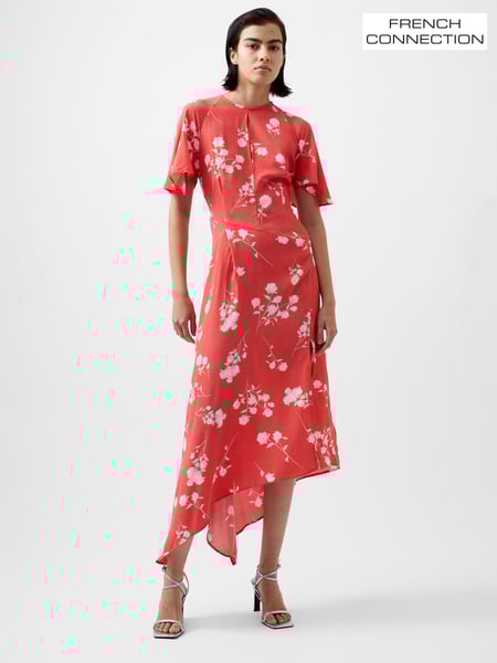 French Connection Red Alessandra Asymmetric Dress (AB5306) | € 144