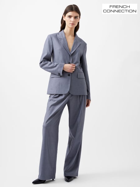 French Connection Grey Fiorella Pinstripe Blazer (AB5417) | € 166
