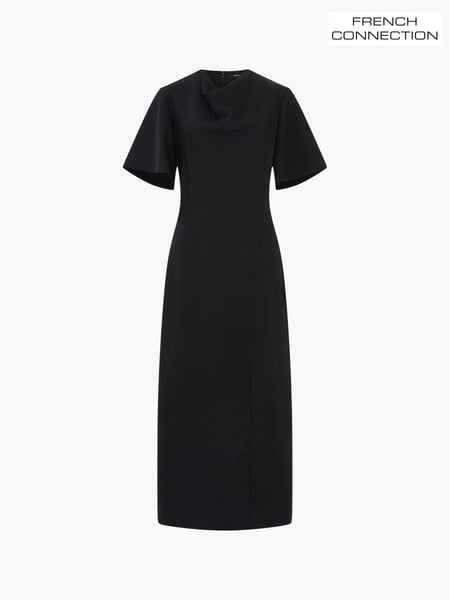 French Connection Black Fenix Satin Dress (AB5448) | € 91