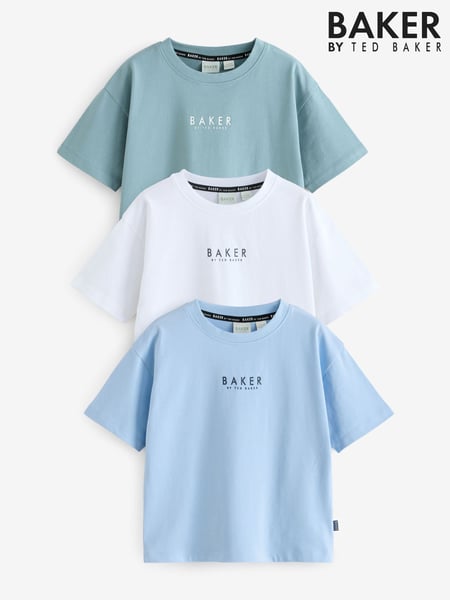 Baker by Ted Baker 100% Cotton T-Shirts 3 Pack (AB5467) | € 47 - € 53