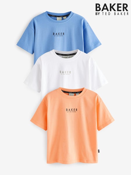 Baker by Ted Baker 100% Cotton T-Shirts 3 Pack (AB5470) | € 47 - € 53