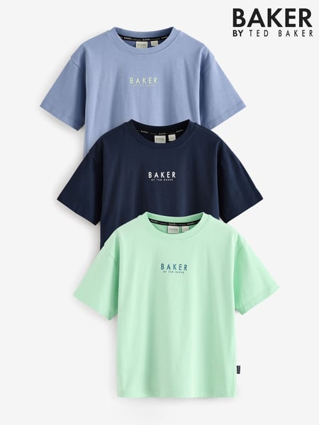 Baker by Ted Baker 100% Cotton T-Shirts 3 Pack (AB5473) | € 47 - € 53