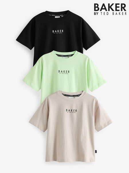 Baker by Ted Baker 100% Cotton T-Shirts 3 Pack (AB5474) | € 47 - € 53