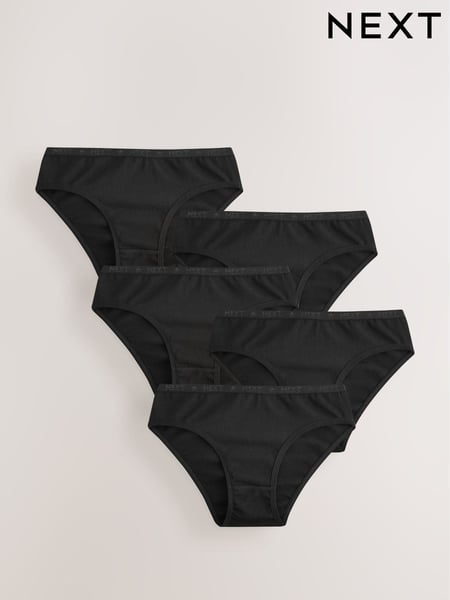 Black Bikini Briefs 5 Pack (5-16yrs) (AB5755) | € 9 - € 14