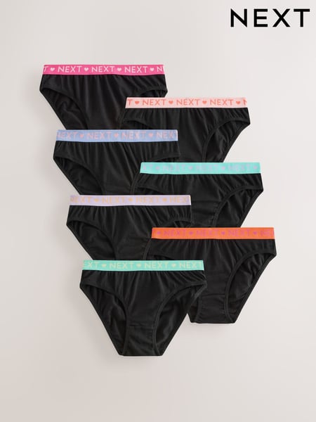 Black Bikini Briefs 7 Pack (5-16yrs) (AB5757) | € 16 - € 21