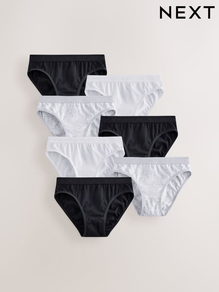 Black/White Bikini Briefs 7 Pack (5-16yrs) (AB5758) | € 16 - € 21