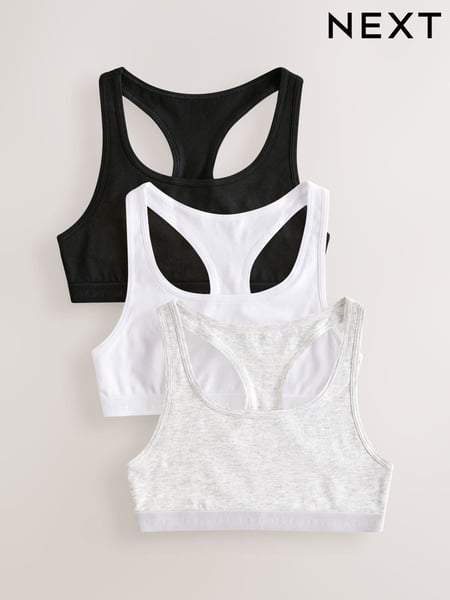 Black&White Racer Back Crop Tops 3 Pack (5-16yrs) (AB6310) | € 11 - € 16