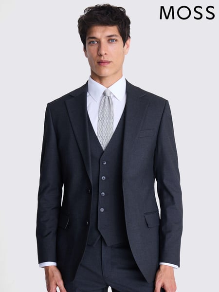 MOSS Grey Tailored Fit Stretch Jacket (AB6378) | € 186