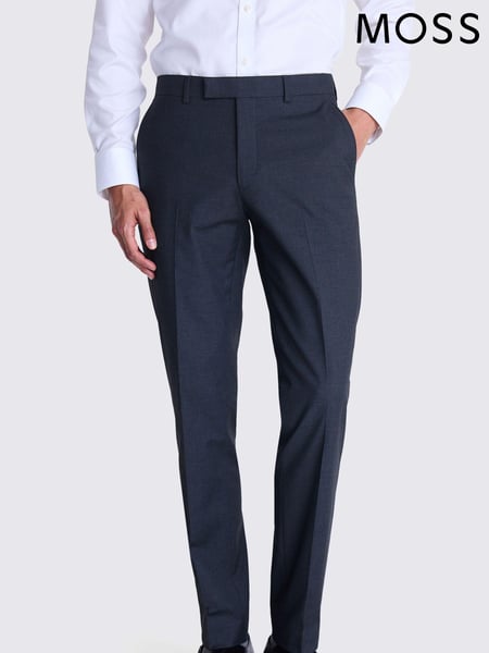 MOSS Grey Tailored Fit Stretch Trousers (AB6382) | € 109