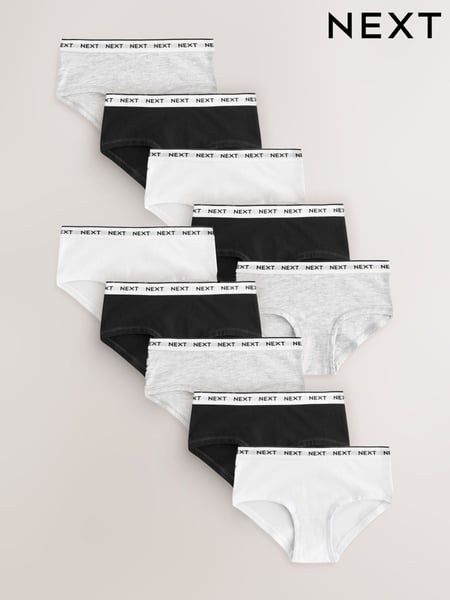 Black/White Hipster Briefs 10 Pack (2-16yrs) (AB6437) | € 23 - € 31