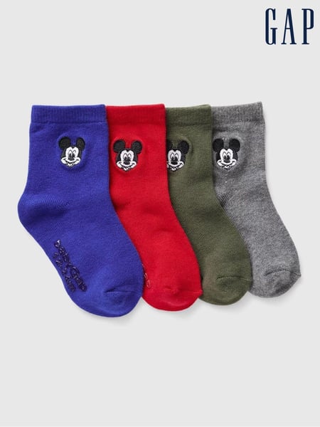 Gap Blue Kids 4 Pack Disney Mickey Mouse Crew Socks (AB7442) | € 19