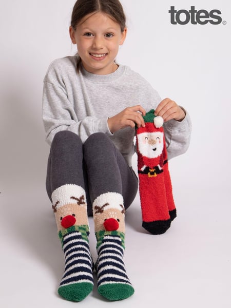 Totes Christmas Supersoft Winter Slipper Christmas Socks 2 Pack (AC0446) | € 19