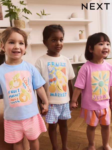 Multi Short Pyjamas 3 Pack (9mths-12yrs) (AC0783) | € 35 - € 48