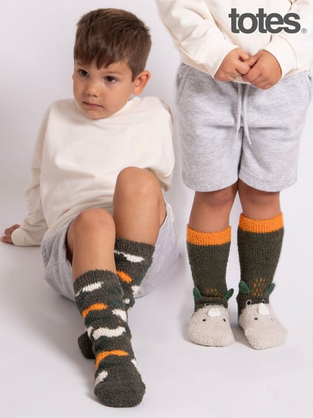 Totes Green Supersoft Winter Slipper Christmas Socks 2 Pack (AC1150) | € 19