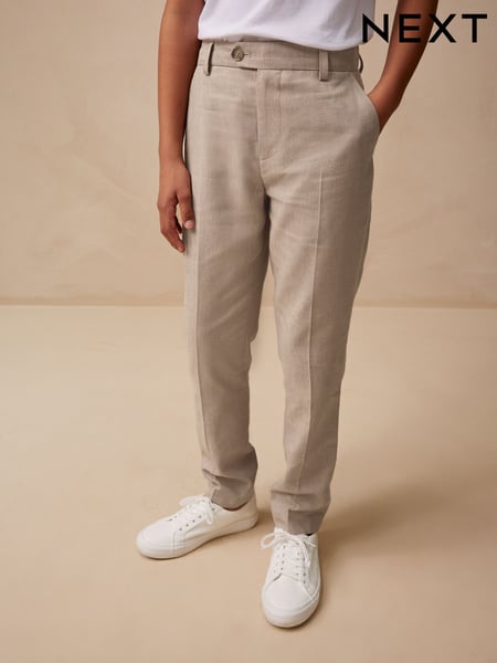 Neutral Linen Suit Trousers (3-16yrs) (AC1252) | € 33 - € 50