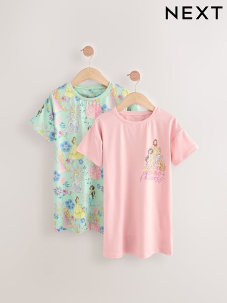 Pink Disney Princess Nighties 2 Pack (2-12yrs) (AC2520) | € 27 - € 33