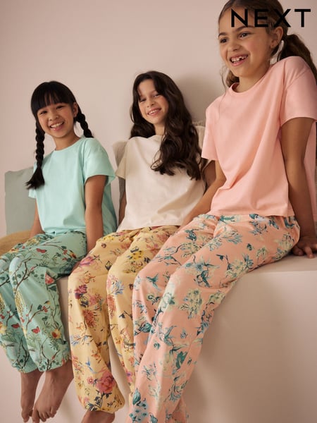 Pink/Blue Jogger Pyjamas 3 Pack (3-16yrs) (AC2711) | € 44 - € 60