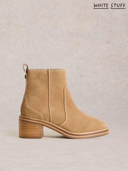 White Stuff Brown Cleo Block Heel Boots (AC3989) | € 67