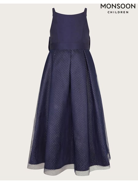 Monsoon Blue Anastasia Sparkle Mesh Maxi Dress (AC4957) | € 90 - € 106