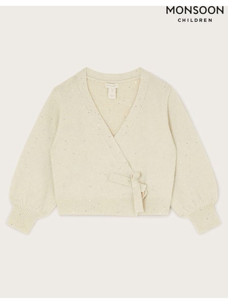 Monsoon Natural Sequin Ballet Wrap Cardigan (AC4964) | € 21 - € 23