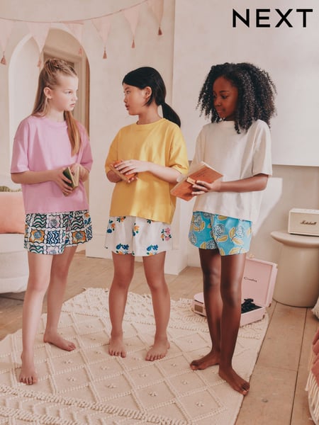 Ecru/Pink Pyjamas 3 Pack (3-16yrs) (AC5509) | € 37 - € 47