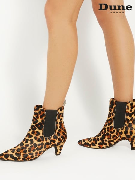 Dune London Animal Obvious Comfort Kitten Chelsea Boots (AC7382) | € 93