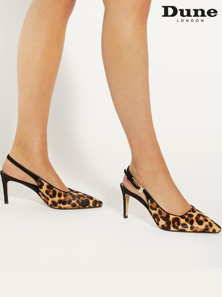 Dune London Animal Closed Reptile Buckle Slingback Sandals (AC7387) | € 70