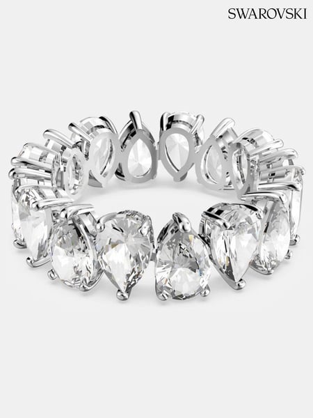 Swarovski White Drop Cut Rhodium Plated Vittore Ring (AC7724) | € 248