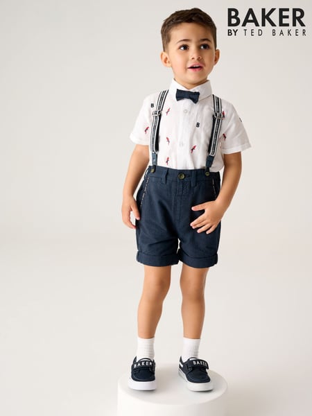 Baker by Ted Baker 3 Piece Shirt, Shorts and Braces Set (AC8267) | € 70 - € 78