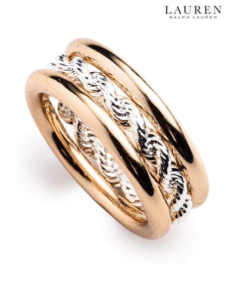 Lauren Ralph Lauren Gold Tone Sirenetta Rope Ring (AC8625) | € 43